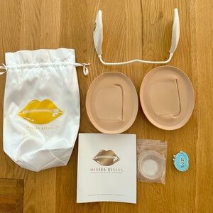 💍Misses Kisses Bridal Build-a-Bra - shallow 2” plunge, OG pads in Beige🩵